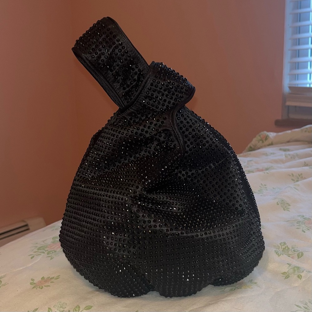 J. Crew Black Studded Bag